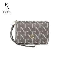 ราคา FN BAG NEW CLASSIC 6 KIMBER กระเป๋าสตางค์พับกลาง กระเป๋าสตางค์ 3 พับ Wallet 1308 24081 (21194203926)