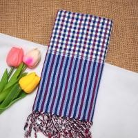 ราคา พร้อมส่ง ผ้าพันคอทอมือ ฝ้ายแท้ นุ่มๆ ลายเยอะมาก ขนาด 39 180 ซม (21392176696)