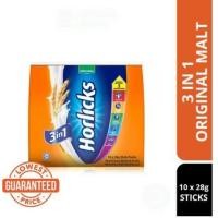 ราคา HORLICKS 3 IN 1 NUTRITIOUS MALTED DRINK ORIGINAL 10 X 28G (17578794054)