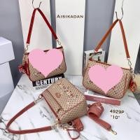 ราคา กระเป๋าสะพายข้าง แบรนด์แท้ Aisikadan มีสาย 2 เส้น ใบใหญ่ กระเป๋าสะพายผู้หญิง 10 5 นิ้ว (19579466566)