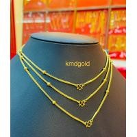 ราคา KMDGold สร้อยคอทองคำแท้1สลึง ลายโชว์ข้าง ทองแท้พร้อมใบรับประกัน (21340966924)