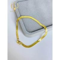 ราคา Keen jewelry สร้อยข้อมือทองแท้ สร้อยข้อมือผู้หญิง สร้อยข้อมือ 9K ของแท้ สร้อยข้อมือ 9K อิตาลี ลายกระดูกงูแบน 3 มิล สีทอง มีใบรับประกัน (18066333763)