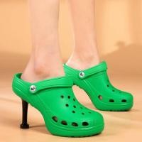 ราคา CROCS Balenciaga รองเท้าผ้าใบ ส้นสูง สําหรับผู้หญิง (19047809470)