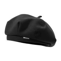 ราคา W0125 หมวกเบเร่ต์ Beret สไตล์เรโทร พิมพ์ลายตัวอักษรโลหะ ผ้าสังเคราะห์นุ่ม สําหรับผู้หญิง (20997135693)