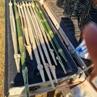 ราคา ไม้คานหาบเร่ 110 130 cm หาคนทำยากมากไม่มีคนทำ ใช้หาบของโปรยทานไม้ไผ่ ใส่กระบุงหาบสาแหรกหาบ เผื่อจะได้แต่ละชิ้นทำนานใช้เวลา ไม้เหลา (21139727708)