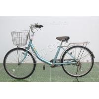 ราคา จักรยานแม่บ้านญี่ปุ่น ล้อ 24 นิ้ว มีเกียร์ อลูมิเนียม Miyata สีฟ้า จักรยานมือสอง (15797302510)