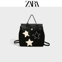 ราคา ZARAˉ แท้นำเข้าใหม่อินเทรนด์ฮอตหวานกระเป๋าใส่ผ้าขนหนูหนังกระเป๋าเป้สะพายหลังขนาดใหญ่แบบถือกระเป๋าทรงสี่เหลี่ยมมีหูหิ้วสะพายไหล่ (20682082016)