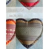 ราคา หมอนหัวใจ ผ้าขิด หมอนอิง ของชำร่วยงานแต่ง 36x27 ซม (3581662894)