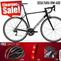 ราคา ผ่อน 0 จักรยานเสือหมอบ MERIDA SCULTURA 400 2023 สี METALLIC BLACK SILVER (16182842827)