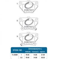 ราคา COMPACT DC SILVER ผ้าเบรคหลัง TOYOTA VIOS ปี2002 2007 ALTIS ปี2001 2007 DCC 635 (20223817647)