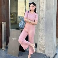 ราคา SpinnyHouse ชุดเซ็ต 2 ชิ้น เสื้อแขนสั้น กางเกงขายาวทรงกระบอก ผ้าไหมพรมร่องยืด สาวอวบใส่ได้ รุ่น ห่านฟ้า (21397911152)