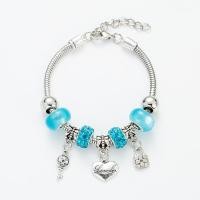ราคา กำไลข้อมือลูกปัดอัญมณีเคลือบแบบทำมือแพนโดร่ามี6สีให้เลือก (21358679151)