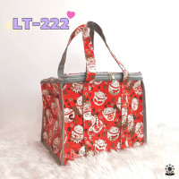ราคา กระเป๋าผ้าเคลือบ PVC กันน้ำ ซิป3ด้าน ทรงลูกเต๋า รุ่น LT (11902941549)