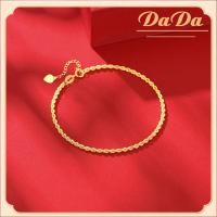 ราคา สร้อยข้อมือทองจริง 18K ผู้หญิงอิตาลีถักเครื่องประดับซ้อนสําหรับของขวัญของแฟนสาว (21244284030)