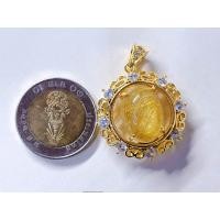 ราคา เทียม หินไหมทอง จี้ชุบทอง 24k จี้เพชร (21312959296)