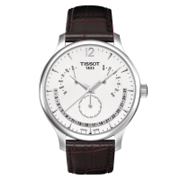 ราคา Tissot Tradition Perpetual Calendar ทิสโซต์ เทรดิชั่น สีเงิน T0636371603700 นาฬิกาผู้ชาย (13644380049)