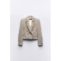 ราคา Zara ตู้469 ZA แจ็คเก็ตแบบสั้นเสื้อสูทตัวนอกสำหรับผู้หญิงอเนกประสงค์ใหม่ฤดูใบไม้ร่วง7623815 (20614632137)