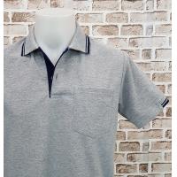 ราคา ANA เสื้อโปโลใส่สบาย คอปก ชาย ทรงตรง มีกระเป๋าเสื้อ สีเทาอ่อนท็อปดราย กรมท่า ดำ (17648346981)