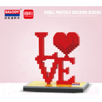 ราคา พร้อมส่ง เลโก้นาโน เลโก้ดอกกุหลาบ ดอกกุหลาบ หัวใจ LOVE (7152048991)