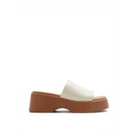 ราคา Aldo Yassu Women Wedge Slide Sandals White (20107248496)