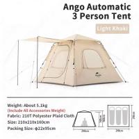 ราคา เต็นท์กางอัตโนมัติ พับเก็บง่าย เต็นท์ขนาด 3 4 คน Ango 3 Automatic 3person tent (13039733692)