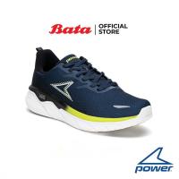 ราคา Bata บาจา ยี่ห้อ Power รองเท้ากีฬาวิ่ง รองเท้าผ้าใบ Running shoes แบบผูกเชือก สำหรับผู้ชาย รุ่น DuoFoam Max 300 RS สีกรมท่า 8189637 (16671848657)