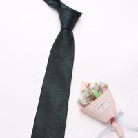 ราคา เนคไทสีเขียวขนาด8ซม โพลีเอสเตอร์ Jacquard (15935444964)