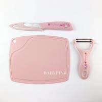 ราคา มีดปอกผลไม้ มีดปอกเปลือก 5 นิ้ว มีดสแตนเลส ลายคิตตี้ พร้อมปลอกเก็บมีด สีชมพู มีด Knife (15198534811)