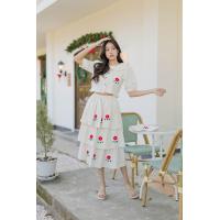 ราคา พร้อมส่ง ชุดเซ็ตคู่ ชุดเซ็ตผ้าฝ้าย เสื้อ กระโปรงขนมชั้น (21319188051)