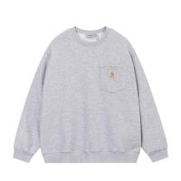 ราคา Carhartt เสื้อสเวตเตอร์คู่ชายหญิงเสื้อสเวตเชิ้ตฉลากขนาดเล็กกระเป๋าทำงานสีทึบคอกลมอินเทรนด์ทรงหลวมเสื้อโค๊ตแนวสปอร์ต (20680697909)