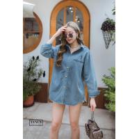 ราคา YSL Jeans Shirt เสื้อเชิ๊ตผ้ายีนเนื้อดี ช่วงอกปักตัวอักษรตามแบบฉบับแบรนด์ดัง งานสวยเป๊ะสุดๆคะ แม๊ทกับกางเกงยีนขาสั้นก็สวยคะ (21245664279)