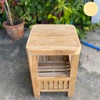 ราคา เก้าอี้ เก้าอี้นั่งไม้สัก วางของได้ (20633306884)