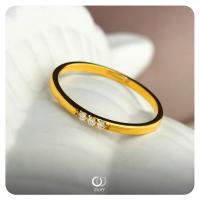 ราคา Zilvy Minimal Ring Luksorn แหวนหญิงเพชรน้ำร้อย 0 03 กะรัต GR796 (5830946533)