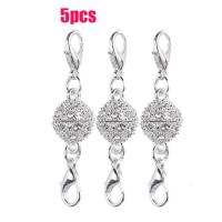 ราคา 3ชิ้นเข็มกลัดคริสตัลสำหรับสร้อยข้อมือสร้อยคอ DIY ตะขอแม่เหล็กสองหัวสำหรับสร้อยคอสร้อยข้อมือเชื่อมต่อ10มม (19331692026)