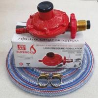 ราคา SCG หัวปรับแรงดันต่ำ เกลียวทองเหลือง รุ่น R326 พร้อมสายแก๊ส 2 เมตร ตัวรัด 2 ตัว (17192997805)