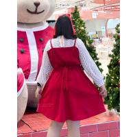 ราคา เดรสสาวอวบ อก38 48 ตรงเสื้อผ้าลูกไม้ ตรงเดรสสีแดงผ้ากำมะหยี่และผ้าวูลเวฟ สวยหรูดูแพง ฮ966 (21089336883)