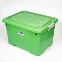 ราคา กล่องพลาสติก60ลิตร มีล้อ ลังพลาสติก กล่องอเนกประสงค์ กล่องเก็บของ กล่องใส่เสื้อผ้า กล่องล้อเลื่อน พลาสเทล (18048511710)