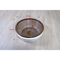 ราคา ตะกร้า ตะกร้ากลม ขนาดกว้าง 20273040 ซม ตะกร้ากลมพลาสติก ตะกร้าพลาสติก ตะกร้าผลไม้ ตะกร้าขนมจีน สีโมเดิร์น (20816288117)