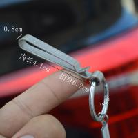 ราคา Boyou พวงกุญแจที่แขวนกุญแจรถยนต์ทำจากสแตนเลสสำหรับผู้ชายสายหนังหัวเข็มขัดแบบเสียบสายหนังสไตล์วินเทจ (20841412668)