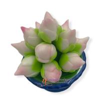 ราคา พานดินปั้นดอกบัวตูม ขนาด 1 นิ้ว สำหรับถวายพระ หรือสิ่งศักดิ์สิทธิ์ (10296237012)