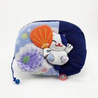 ราคา กระเป๋าสตางค์ ซิปM ถือเครื่องราง กระเป๋าผ้าญี่ปุ่น แถมฟรี กระพรวนแมวกวัก (1380874139)