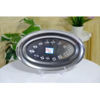 ราคา แพ็ค12ใบ ถาดกลม ถาดสแตนเลส ถาดเสริฟ ถาด ถาดโบราณ ถาดอาหารตามสั่ง ถาดสังกะสีเคลือบ ถาดกลม ลายก้นหอย ขนาด30CM ถูกที่สุด (20563170492)