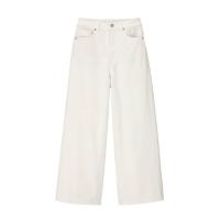 ราคา GU กางเกงยีนส์ ทรงขากว้าง WOMEN DENIM WIDE (21035628327)