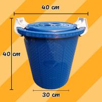 ราคา ถังน้ำ 40 ลิตร 12 GL มีหูล็อค ถังพลาสติก ถังน้ำพลาสติกมีฝา ถังแกลลอน หูล็อค หนา (18345228739)