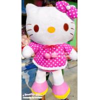 ราคา ตุ๊กตาคิตตี้ชุดลายจุดน่ารัก ตุ๊กตาตัวใหญ่ๆ พร้อมส่งจ้า ผ้านุ่มด้วยน้า (12445936238)