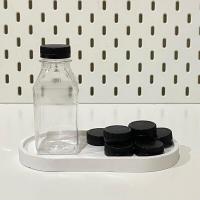 ราคา ทรงเหลี่ยม 250ml ขวดน้ำพลาสติก PET รูปทรงสี่เหลี่ยม ขนาด250ml ฝาสีดำ ขาว (20894414254)