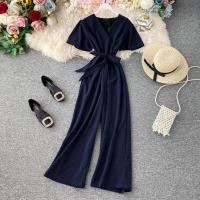 ราคา พร้อมส่ง ชุดสูทจั้๊มแขนยาว แขนสั้น จั๊มสูทขายาว ชุดติดปะติดต่อกัน ชุดจั๊มขายาวเเฟชั่น (19143092479)