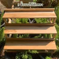 ราคา พร้อมส่ง ชั้นวางโมเดล 3 ชั้น 2ชั้น ชั้นวางไม้สัก ชั้นวางเอนกประสงค์ (21401107988)