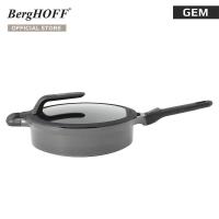 ราคา BergHOFF หม้ออะลูมิเนี่ยมหล่อพร้อมด้าม รุ่น Gem ทนทาน 28 ซม สีเทา 2307421 (12177059018)