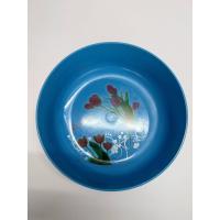 ราคา ขันพลาสติก ขันน้ำ ขันตักน้ำ ขันอาบน้ำ ขันน้ำทรงกลม ใบใหญ่ 20ซม สีหวาน มีลายดอกไม้ (16060649477)